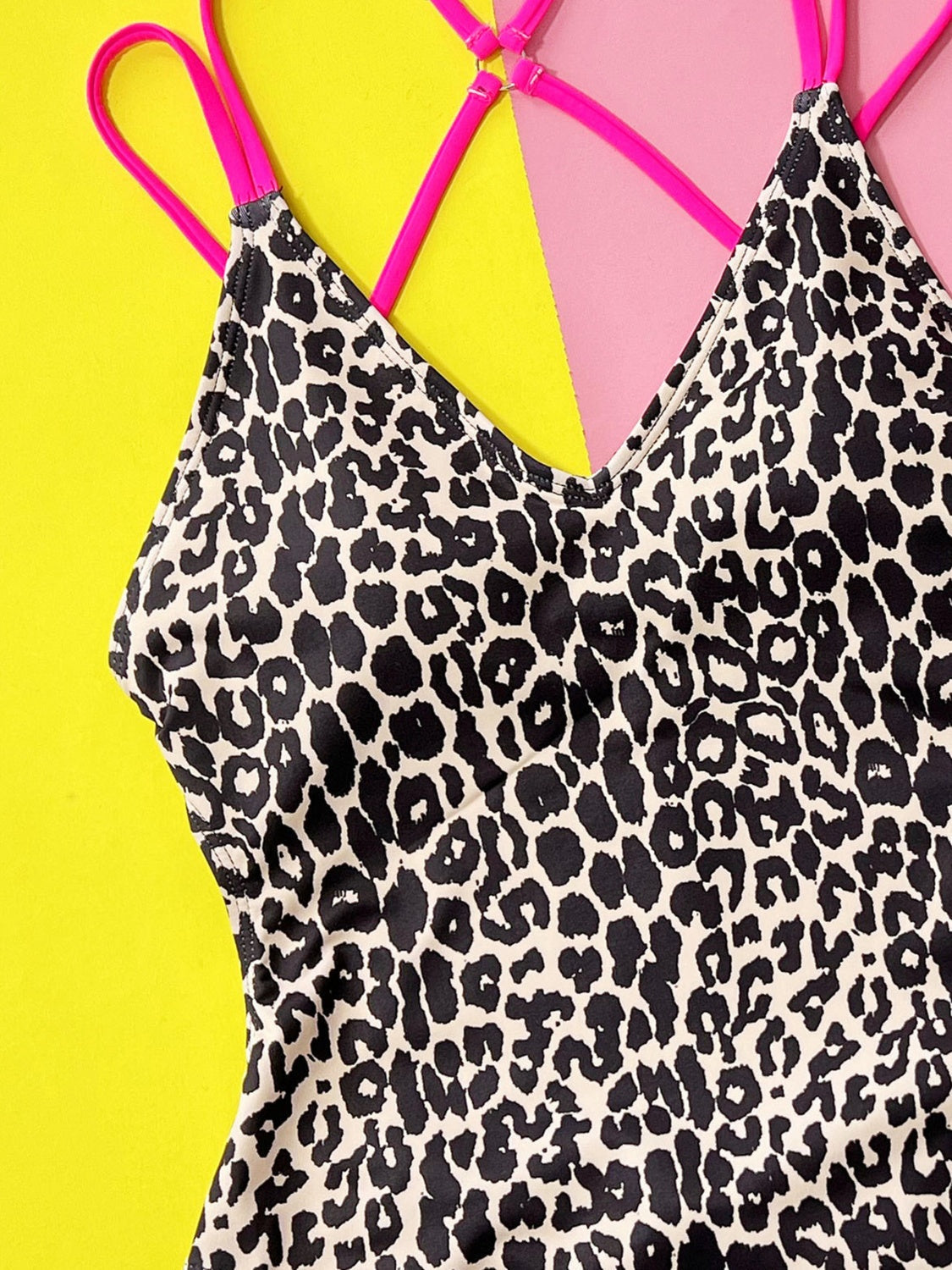 Leopard Plunge Spaghetti Strap One-Piece Swimwear - Women’s Clothing & Accessories - Swimwear - 9 - 2024