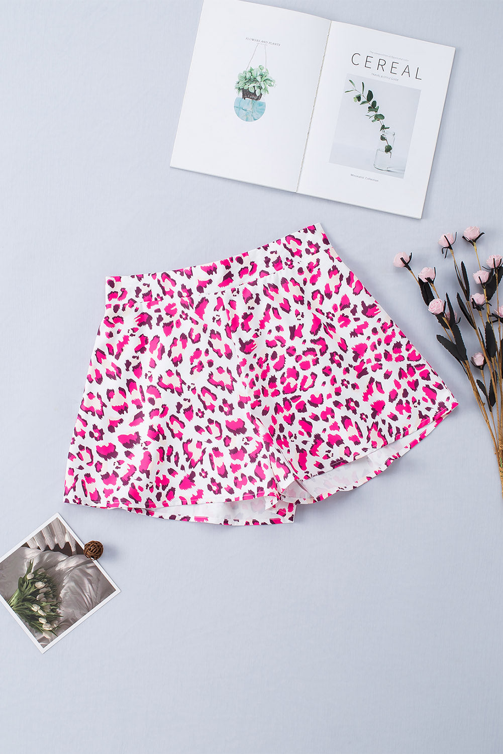 Leopard Print Elastic Waist Shorts - Women’s Clothing & Accessories - Shorts - 6 - 2024