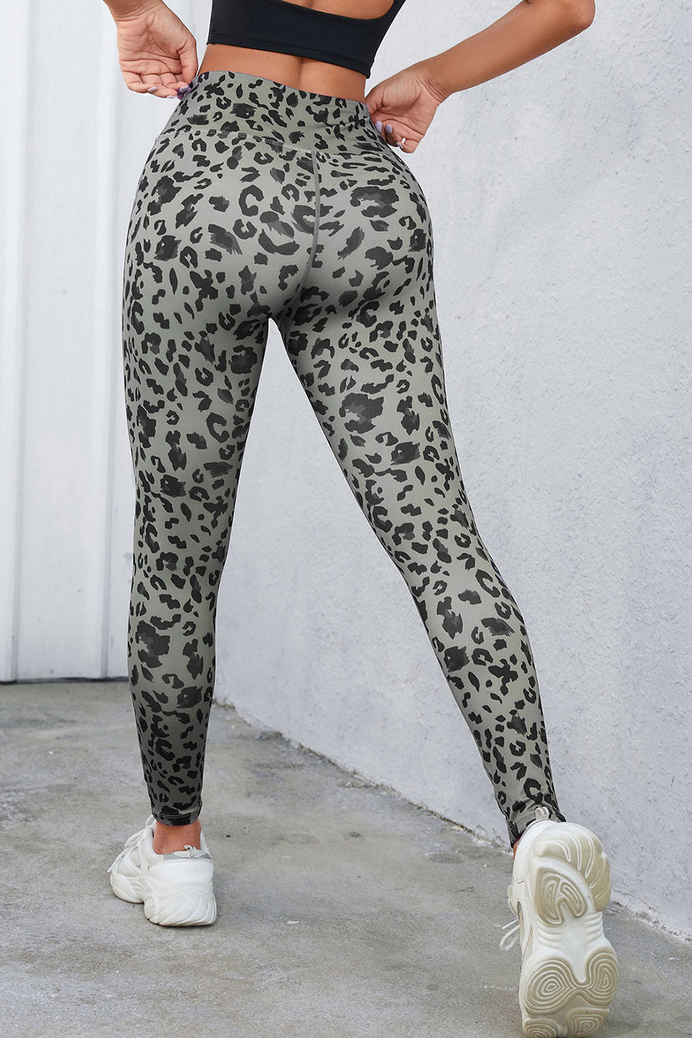 Leopard Print Wide Waistband Leggings - Women’s Clothing & Accessories - Pants - 2 - 2024