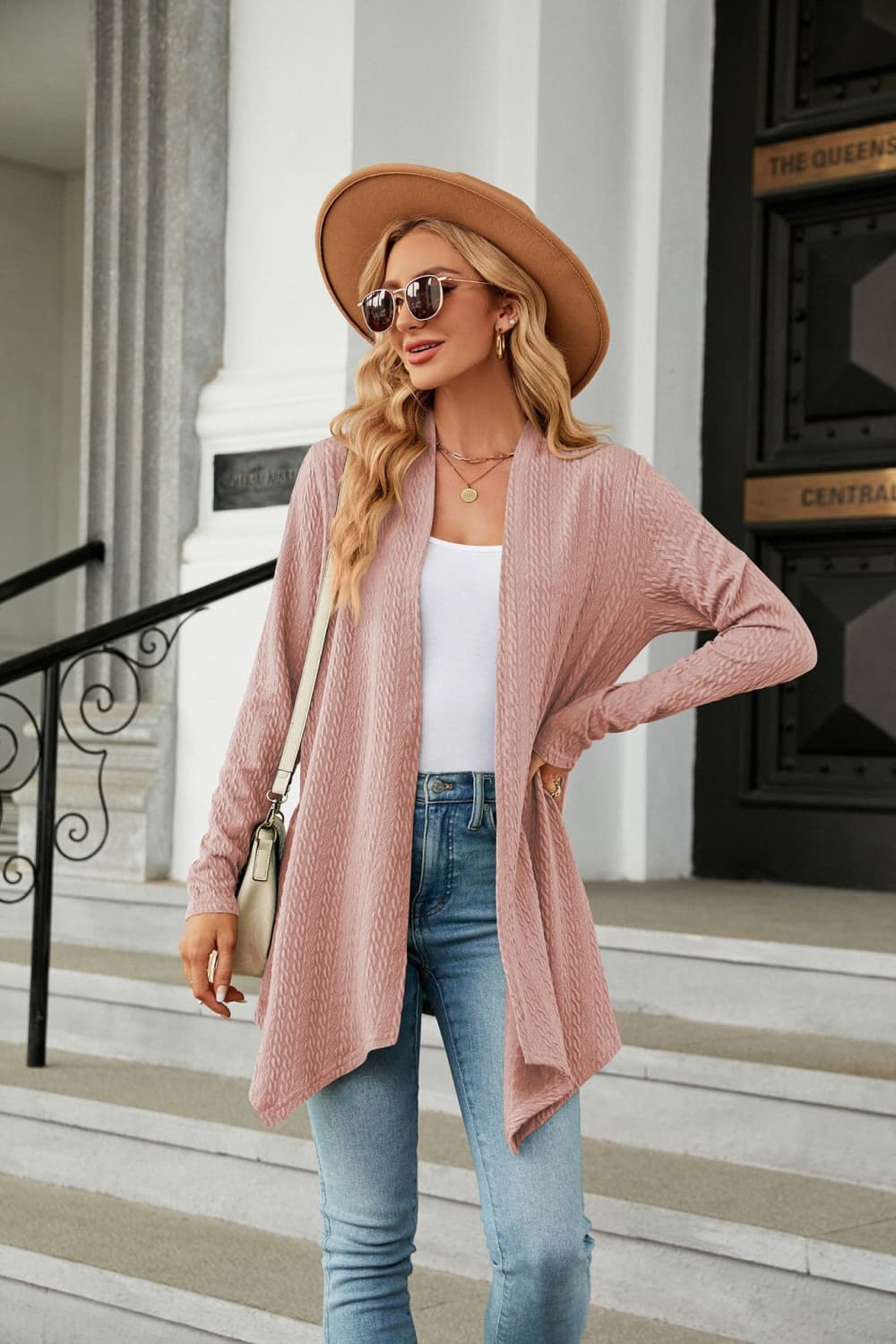 Long Sleeve Cardigan - Pink / S - Women’s Clothing & Accessories - Shirts & Tops - 10 - 2024