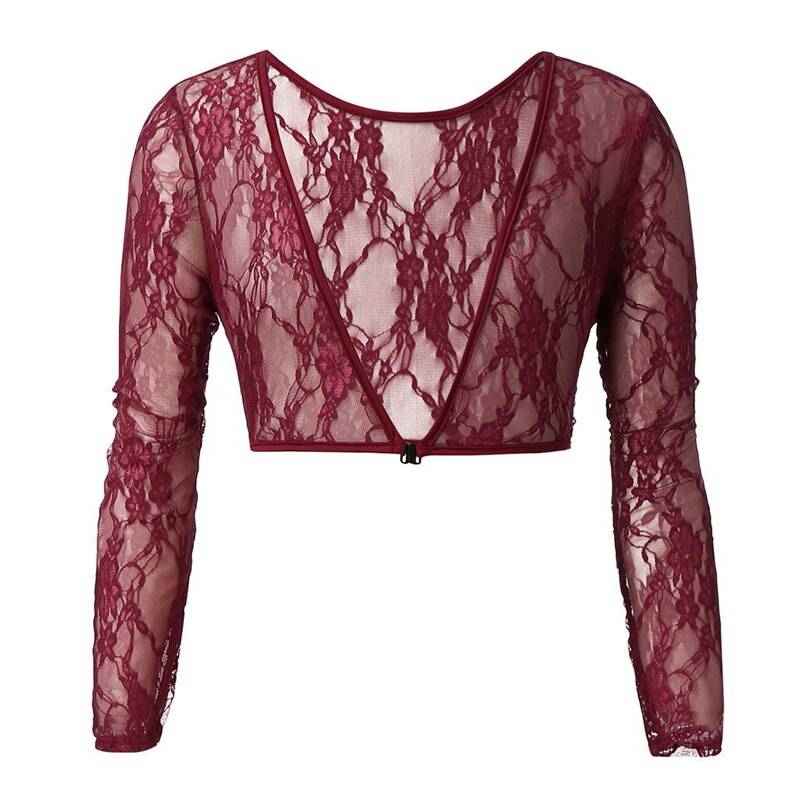 Long Sleeve Mesh Shaping Top - Women’s Clothing & Accessories - Shirts & Tops - 15 - 2024