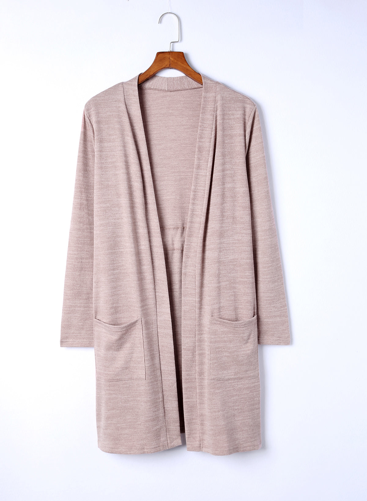 Long Sleeve Open Front Cardigan with Pocket - Women’s Clothing & Accessories - Shirts & Tops - 4 - 2024
