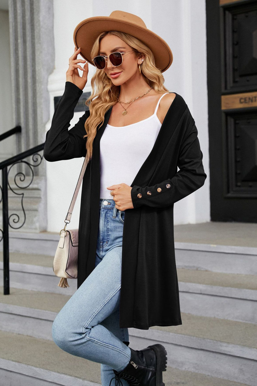 Long Sleeve Open Front Cardigan - Women’s Clothing & Accessories - Shirts & Tops - 8 - 2024
