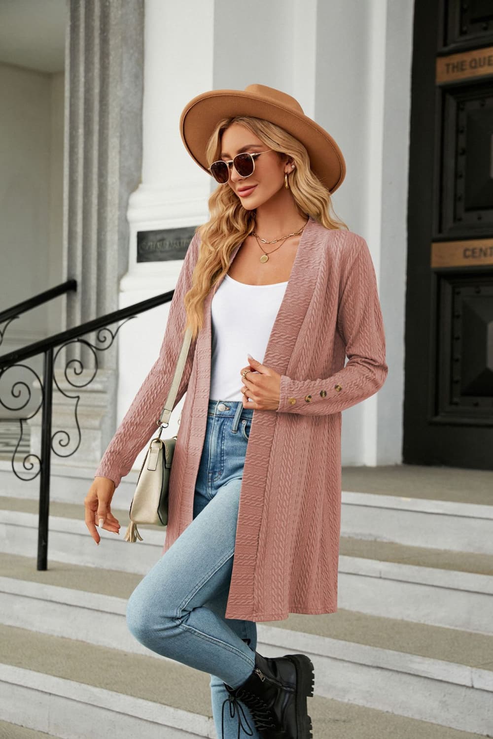 Long Sleeve Open Front Cardigan - Women’s Clothing & Accessories - Shirts & Tops - 8 - 2024
