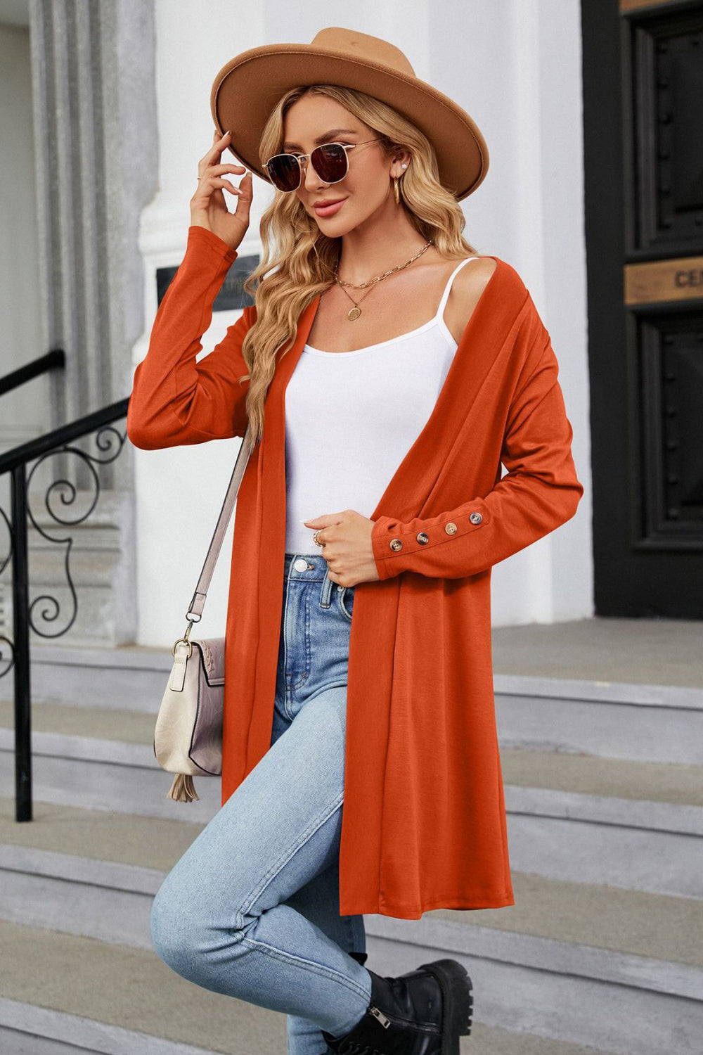 Long Sleeve Open Front Cardigan - Women’s Clothing & Accessories - Shirts & Tops - 5 - 2024