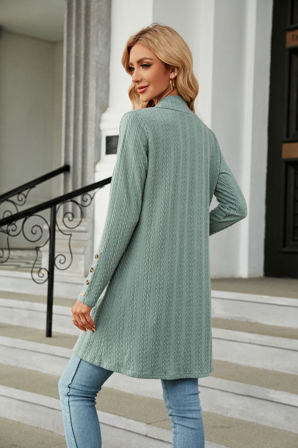 Long Sleeve Open Front Cardigan - Women’s Clothing & Accessories - Shirts & Tops - 6 - 2024