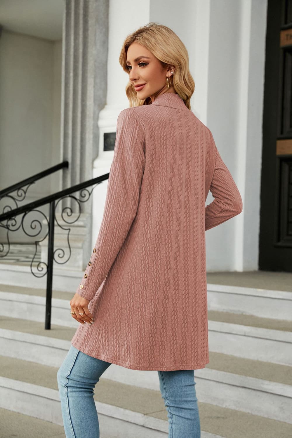 Long Sleeve Open Front Cardigan - Women’s Clothing & Accessories - Shirts & Tops - 9 - 2024