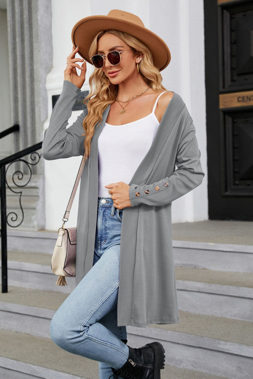 Long Sleeve Open Front Cardigan - Women’s Clothing & Accessories - Shirts & Tops - 11 - 2024