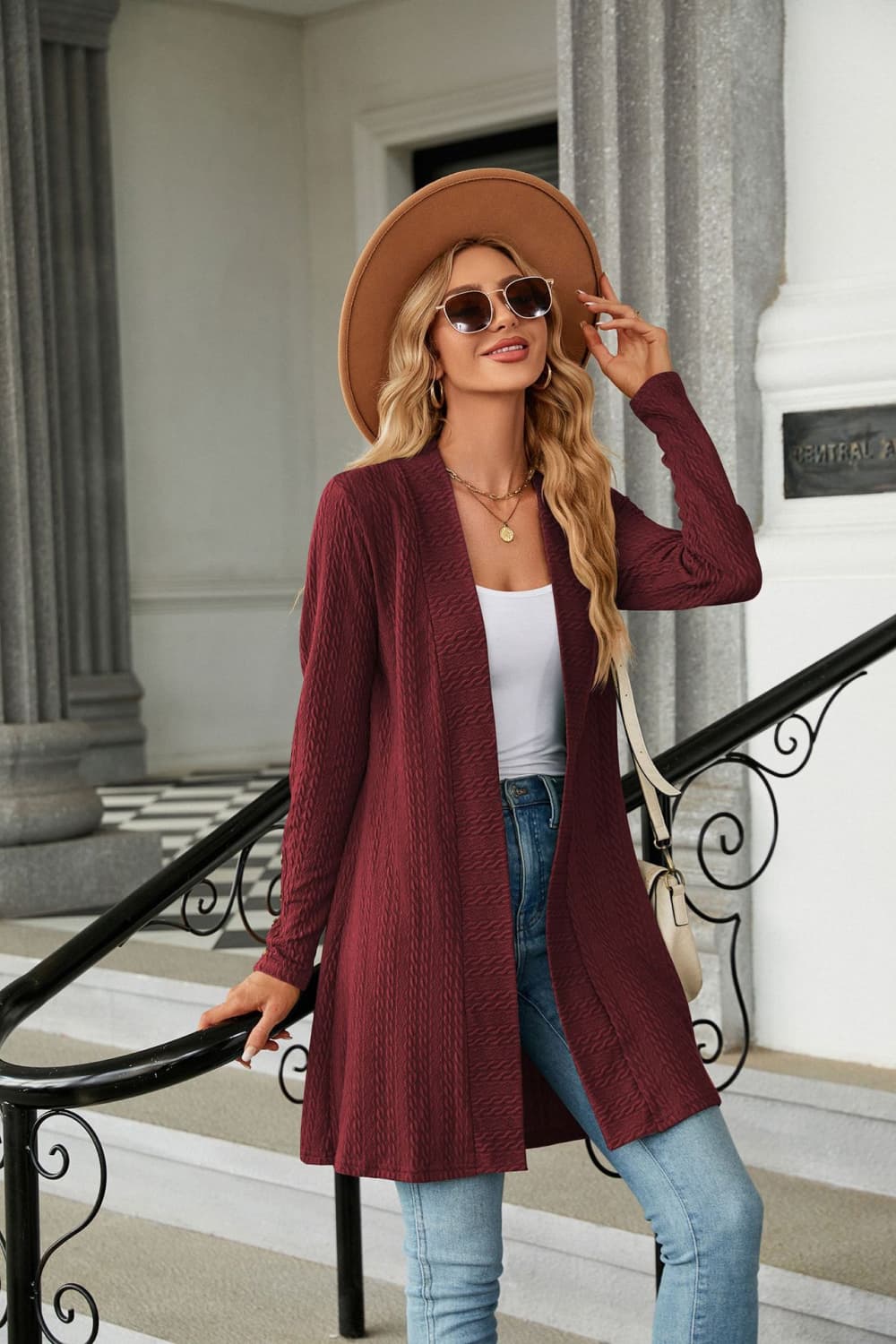Long Sleeve Open Front Cardigan - Women’s Clothing & Accessories - Shirts & Tops - 17 - 2024