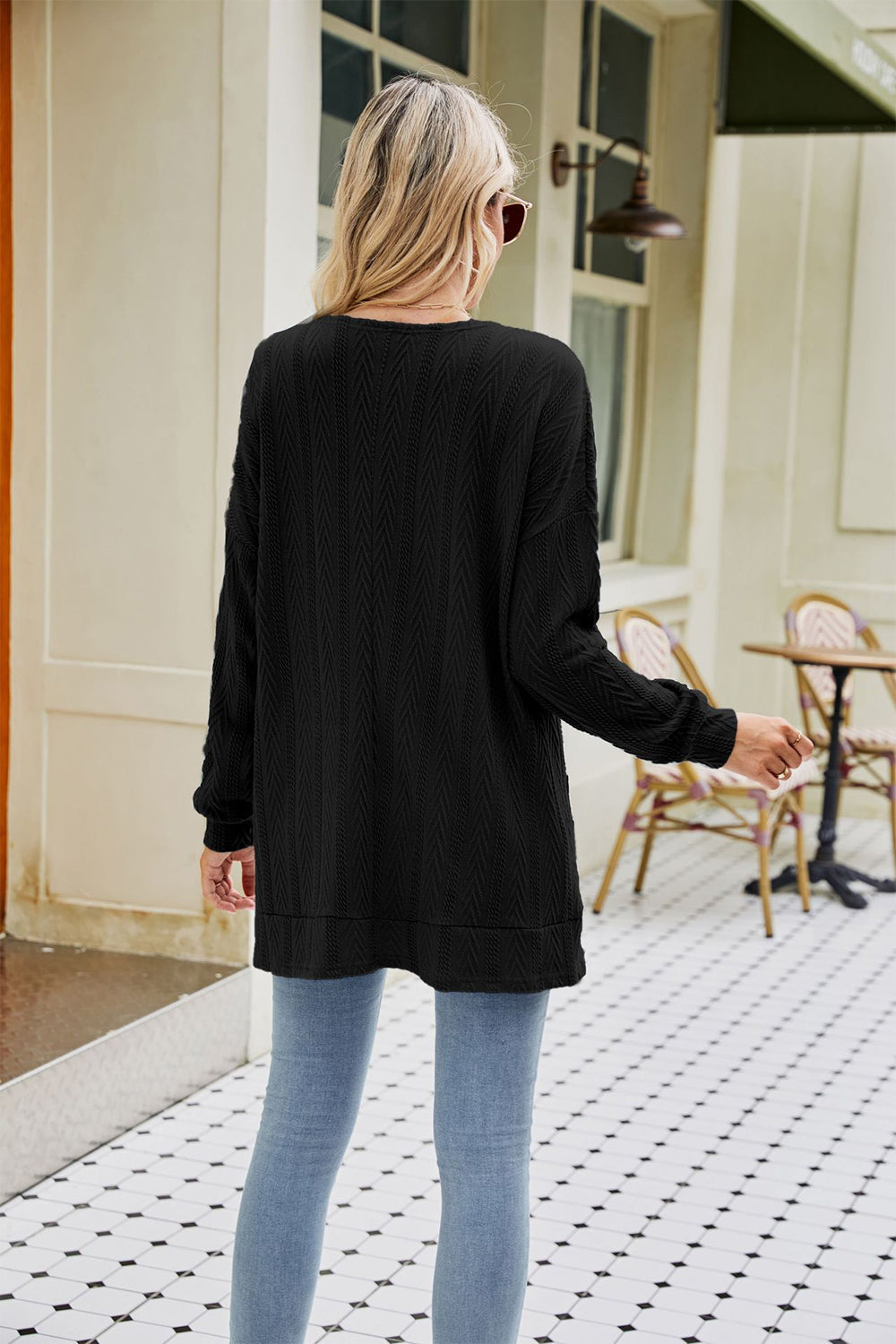 Long Sleeve Pocketed Cardigan - Women’s Clothing & Accessories - Shirts & Tops - 8 - 2024