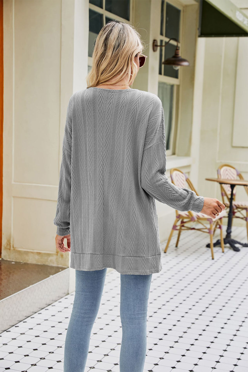 Long Sleeve Pocketed Cardigan - Women’s Clothing & Accessories - Shirts & Tops - 3 - 2024