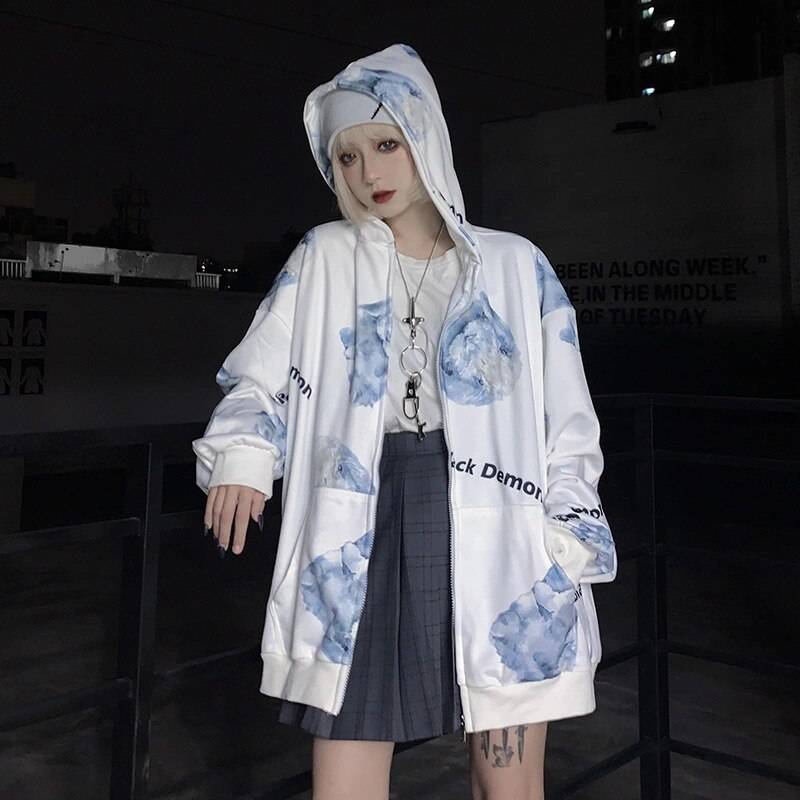 Loose Butterfly Hoodie - 7 / M - Women’s Clothing & Accessories - Shirts & Tops - 14 - 2024