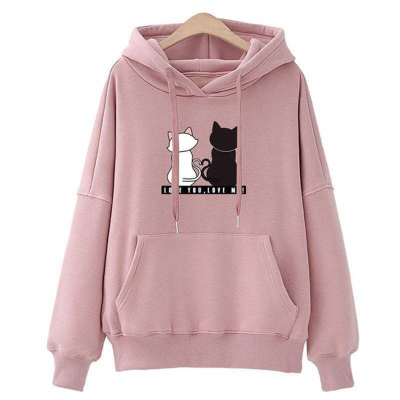 Love You. Love Me! Cat Hoodie - Women’s Clothing & Accessories - Shirts & Tops - 1 - 2024