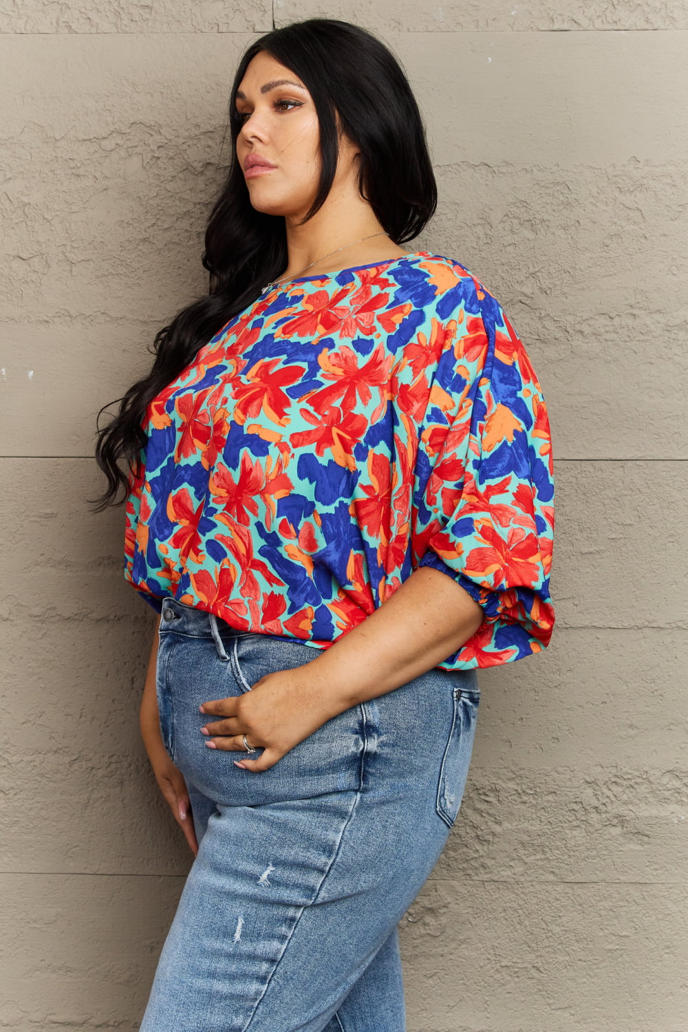 New Season Plus Size Floral Blouse - Women’s Clothing & Accessories - Shirts & Tops - 3 - 2024