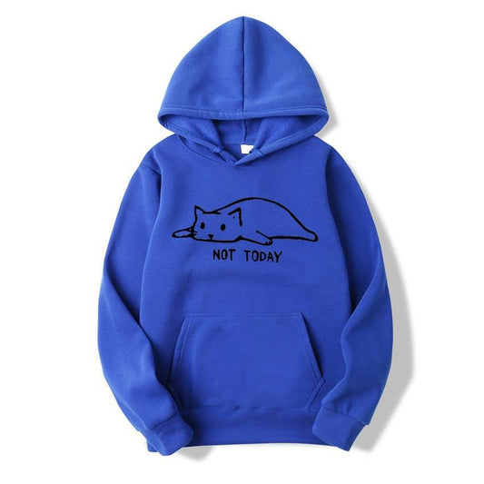 ’Not Today’ Hoodie - Blue / S - Women’s Clothing & Accessories - Shirts & Tops - 14 - 2024
