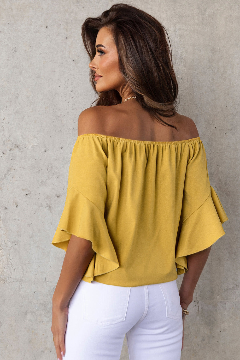 Off-Shoulder Tie Hem Blouse - Women’s Clothing & Accessories - Shirts & Tops - 9 - 2024