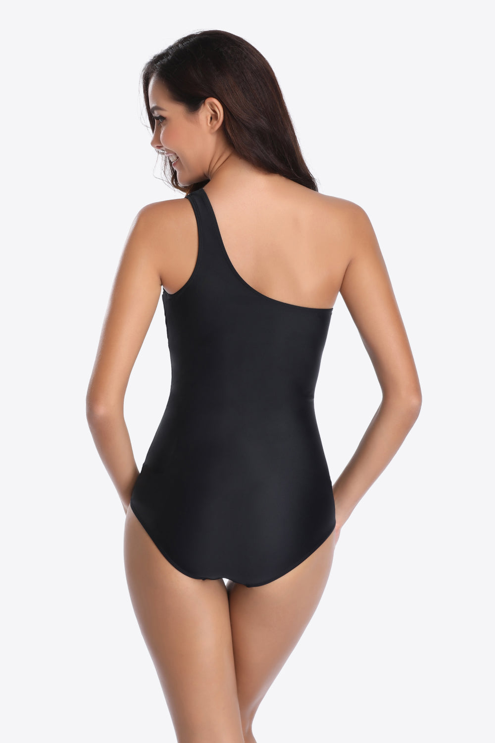 One-Shoulder Sleeveless One-Piece Swimsuit - Women’s Clothing & Accessories - Swimwear - 2 - 2024