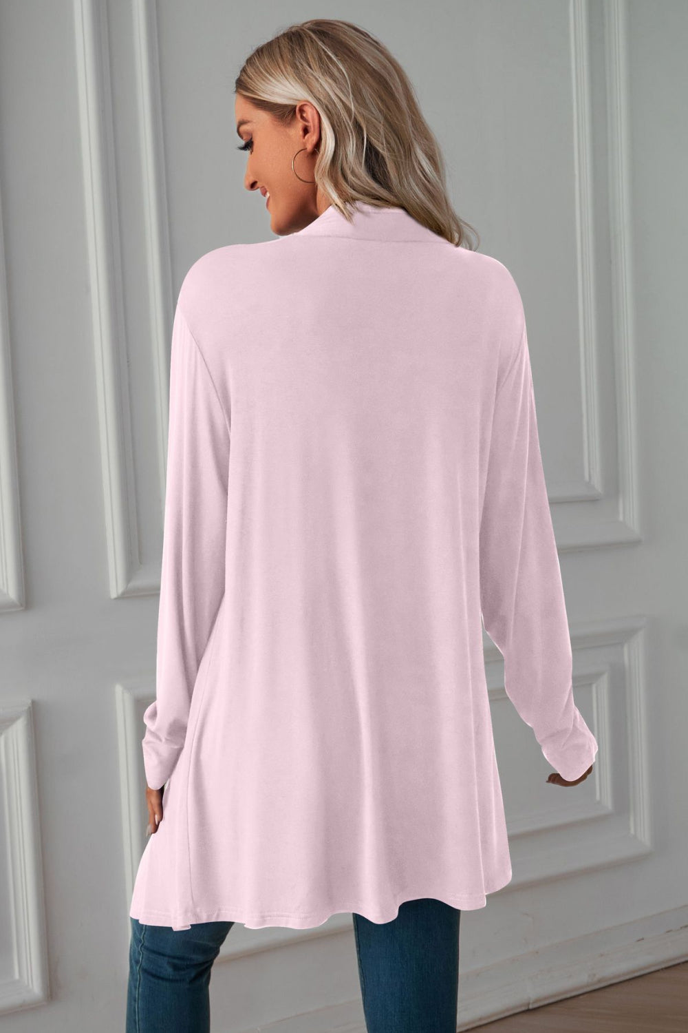 Open Front Long Sleeve Cardigan - Women’s Clothing & Accessories - Shirts & Tops - 12 - 2024