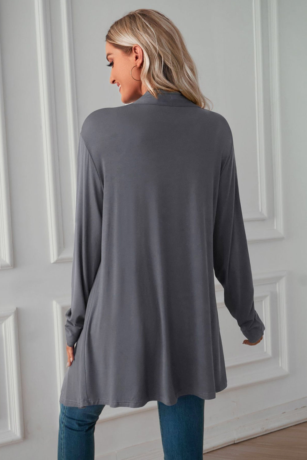 Open Front Long Sleeve Cardigan - Women’s Clothing & Accessories - Shirts & Tops - 24 - 2024