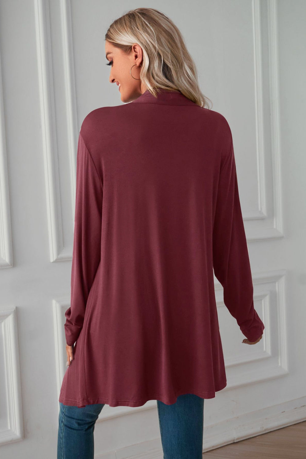 Open Front Long Sleeve Cardigan - Women’s Clothing & Accessories - Shirts & Tops - 20 - 2024