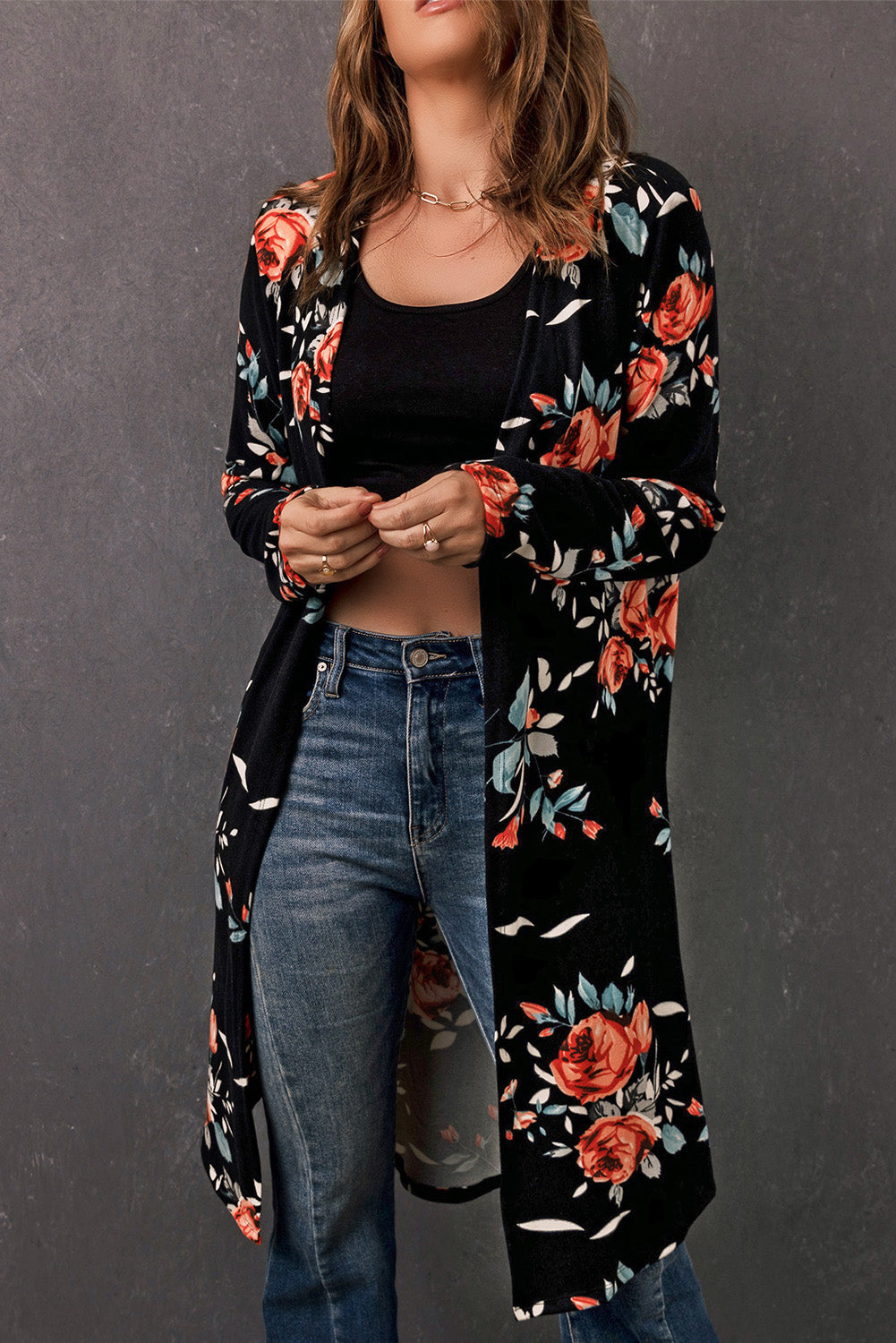 Open Front Longline Cardigan - Women’s Clothing & Accessories - Shirts & Tops - 15 - 2024