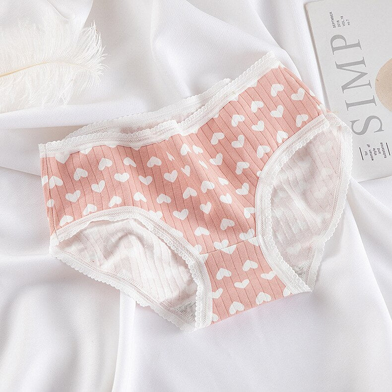 Pastel Pink Heart Print Underwear Pack - NK156-501 / XL / 5pcs - Women’s Clothing & Accessories - Clothing - 11 - 2024