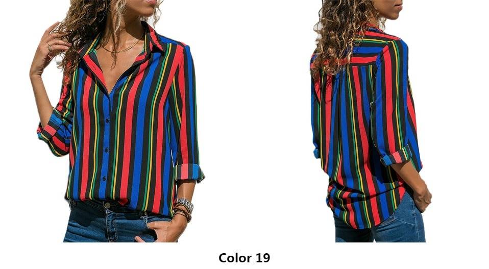Patchwork Chiffon Blouse - Women’s Clothing & Accessories - Shirts & Tops - 30 - 2024