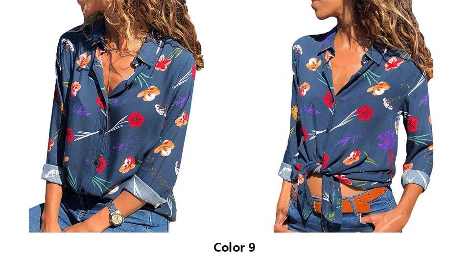 Patchwork Chiffon Blouse - Women’s Clothing & Accessories - Shirts & Tops - 20 - 2024