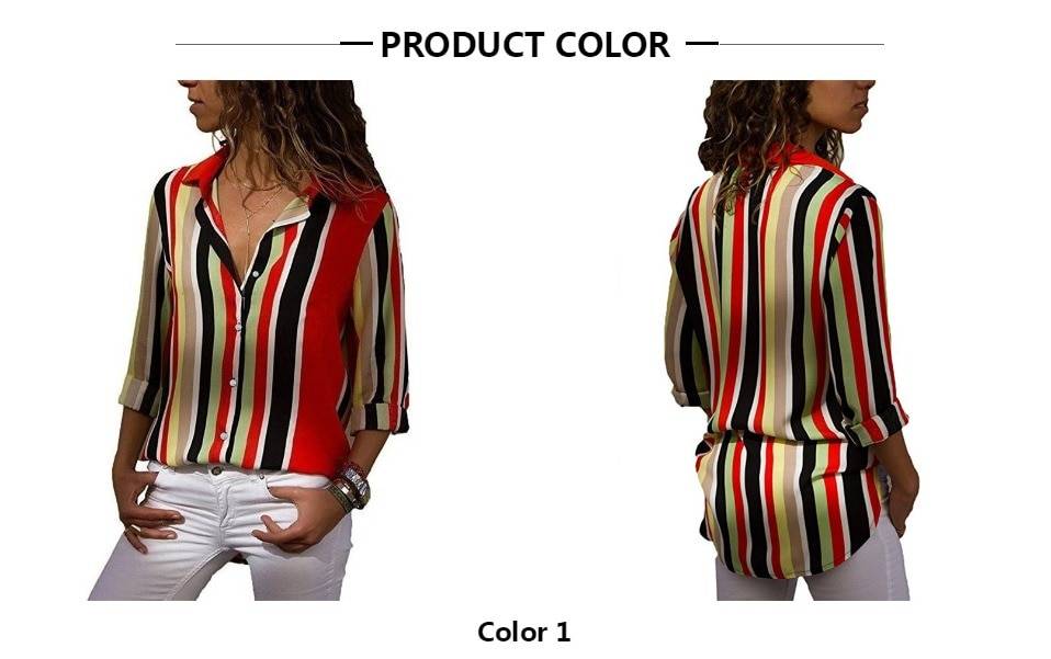 Patchwork Chiffon Blouse - Women’s Clothing & Accessories - Shirts & Tops - 12 - 2024