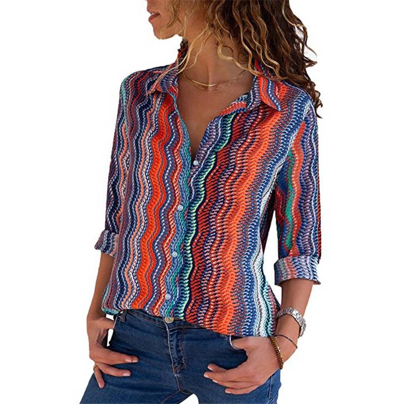 Patchwork Chiffon Blouse - Women’s Clothing & Accessories - Shirts & Tops - 3 - 2024