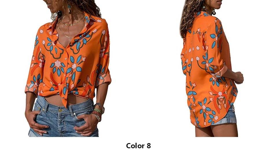 Patchwork Chiffon Blouse - Women’s Clothing & Accessories - Shirts & Tops - 19 - 2024
