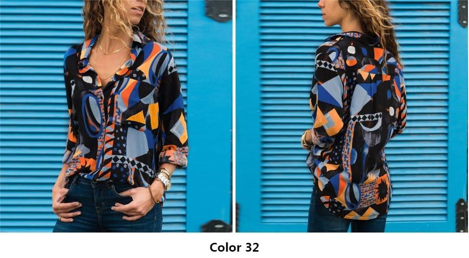 Patchwork Chiffon Blouse - Women’s Clothing & Accessories - Shirts & Tops - 43 - 2024