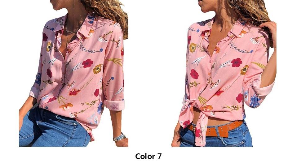 Patchwork Chiffon Blouse - Women’s Clothing & Accessories - Shirts & Tops - 18 - 2024