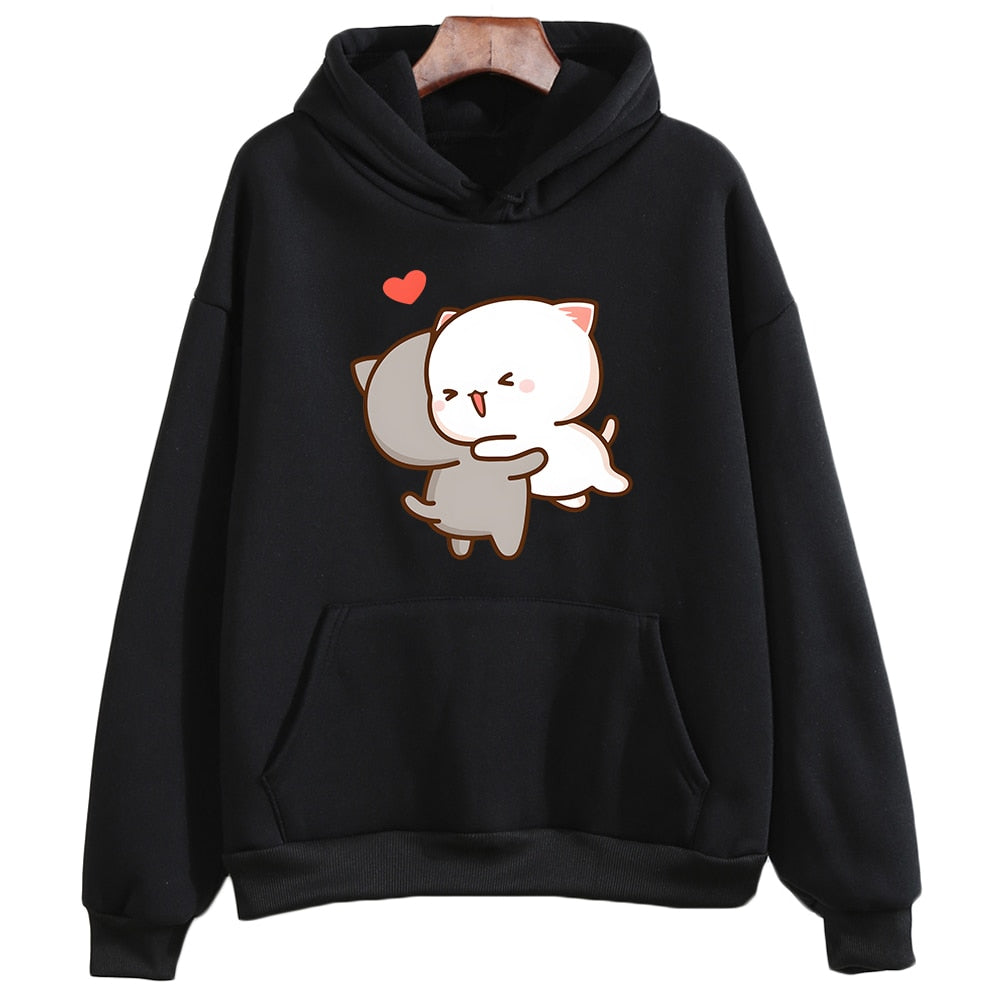 Peach & Goma Mochi Cat Love Hoodie - Women’s Clothing & Accessories - Shirts & Tops - 5 - 2024