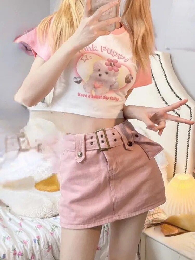 Pink Puppy Crop Top - Women’s Clothing & Accessories - Shirts & Tops - 2 - 2024