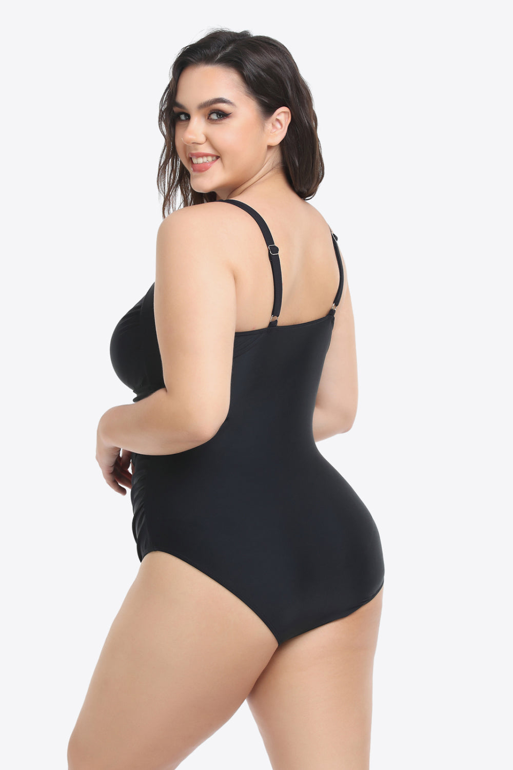 Plus Size Sleeveless Plunge One-Piece Swimsuit - Women’s Clothing & Accessories - Swimwear - 6 - 2024