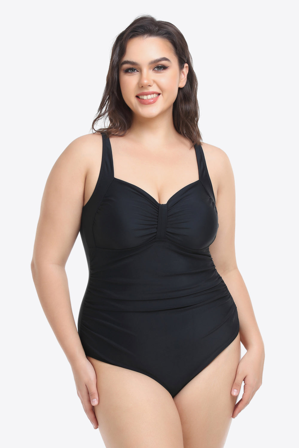 Plus Size Sleeveless Plunge One-Piece Swimsuit - Women’s Clothing & Accessories - Swimwear - 5 - 2024