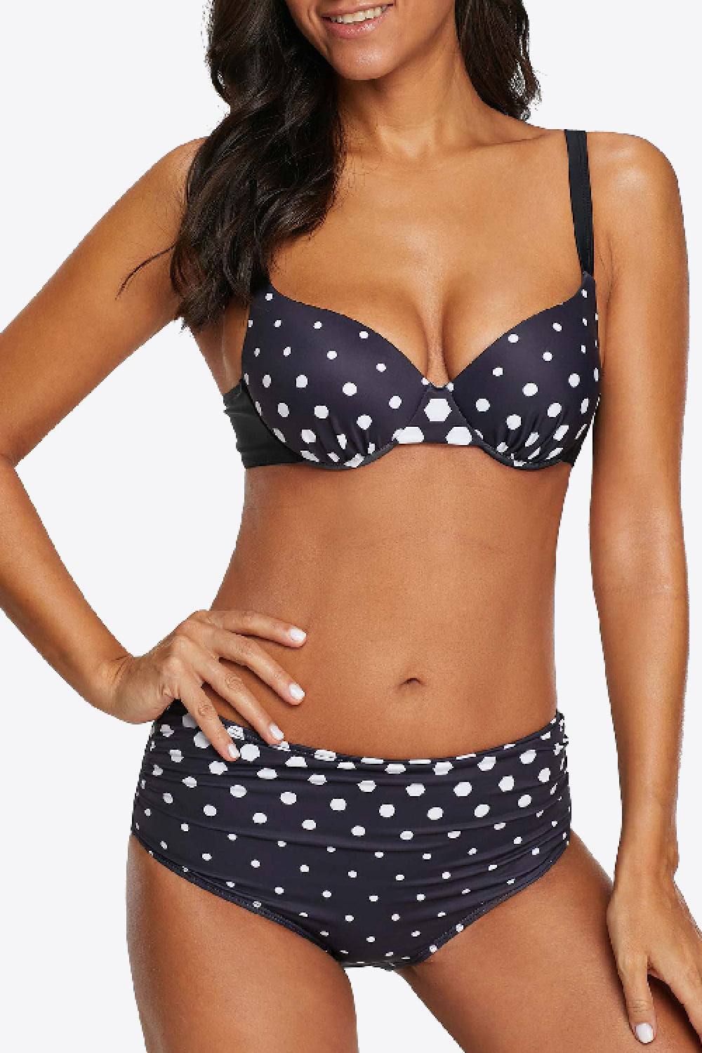 Polka Dot Bikini Set - Blue / M - Women’s Clothing & Accessories - Swimwear - 5 - 2024