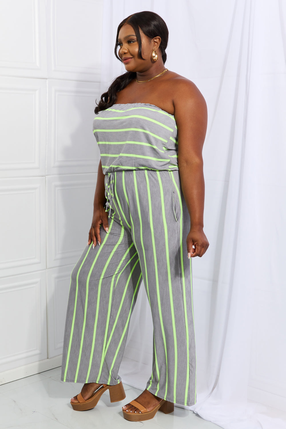 Pop Of Color Full Size Sleeveless Striped Jumpsuit - Women’s Clothing & Accessories - Jumpsuits & Rompers - 6 - 2024