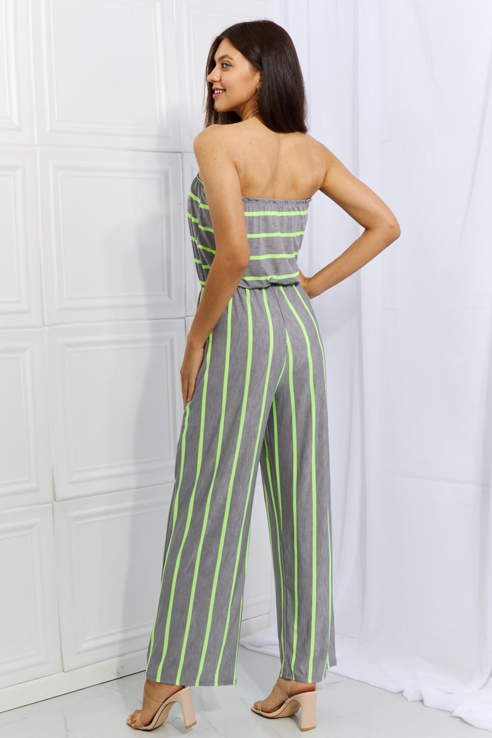 Pop Of Color Full Size Sleeveless Striped Jumpsuit - Women’s Clothing & Accessories - Jumpsuits & Rompers - 2 - 2024