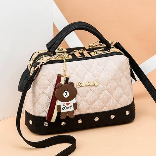 Women’s Quilted Handbag with Kawaii Design - Cute & Stylish - White - Women’s Clothing & Accessories - Handbags - 9