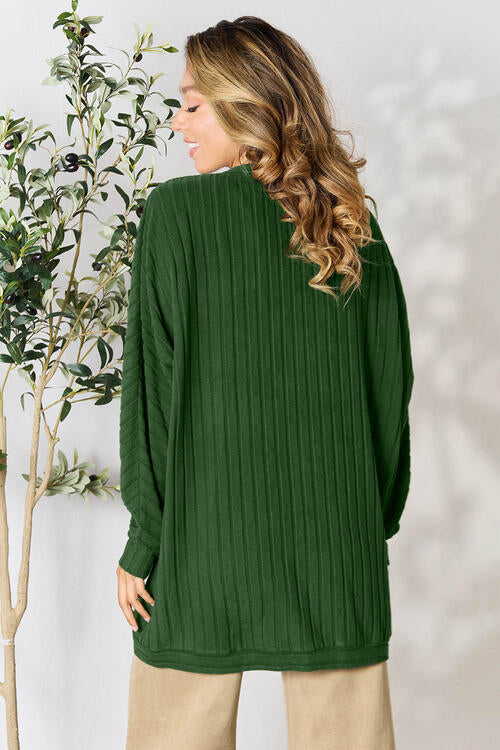 Ribbed Cocoon Cardigan - Women’s Clothing & Accessories - Shirts & Tops - 24 - 2024