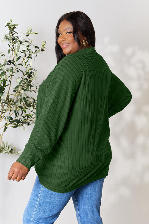 Ribbed Cocoon Cardigan - Women’s Clothing & Accessories - Shirts & Tops - 27 - 2024