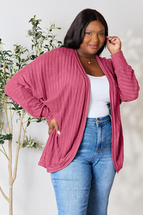 Ribbed Cocoon Cardigan - Women’s Clothing & Accessories - Shirts & Tops - 32 - 2024
