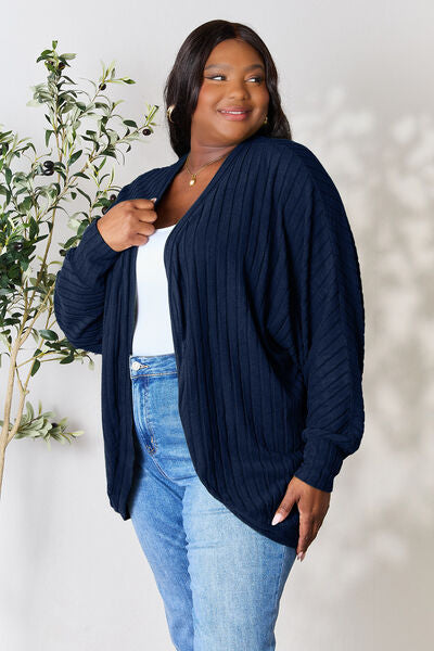 Ribbed Cocoon Cardigan - Women’s Clothing & Accessories - Shirts & Tops - 19 - 2024