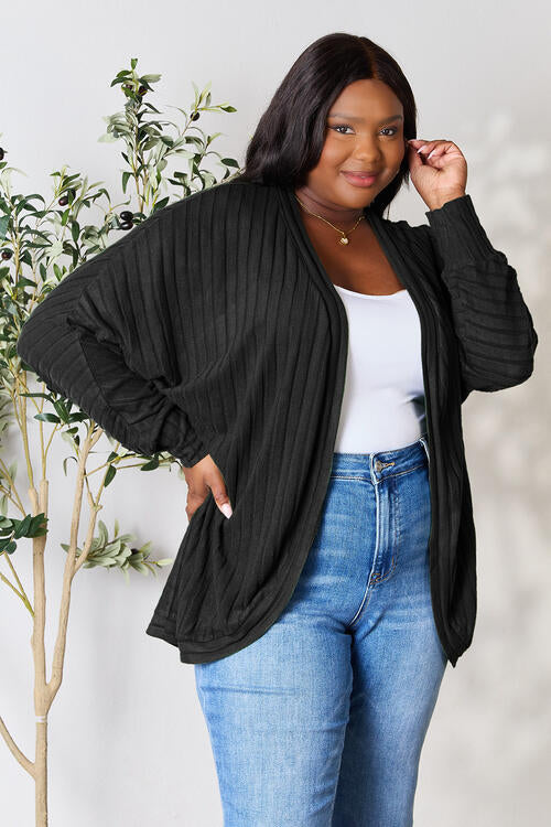 Ribbed Cocoon Cardigan - Women’s Clothing & Accessories - Shirts & Tops - 4 - 2024