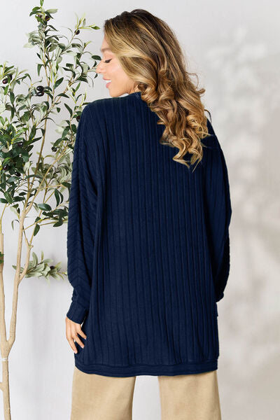 Ribbed Cocoon Cardigan - Women’s Clothing & Accessories - Shirts & Tops - 17 - 2024
