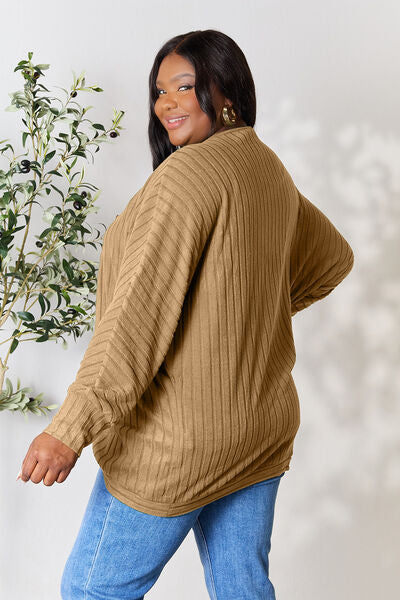 Ribbed Cocoon Cardigan - Women’s Clothing & Accessories - Shirts & Tops - 13 - 2024