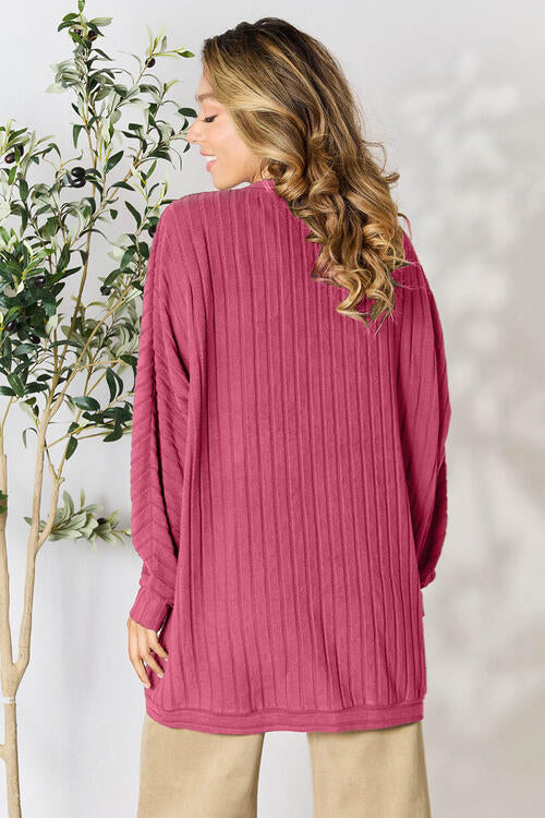 Ribbed Cocoon Cardigan - Women’s Clothing & Accessories - Shirts & Tops - 31 - 2024