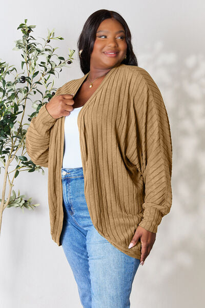 Ribbed Cocoon Cardigan - Women’s Clothing & Accessories - Shirts & Tops - 12 - 2024